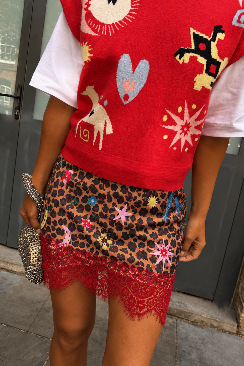 Leopard Dusk Mini Maeva Skirt
