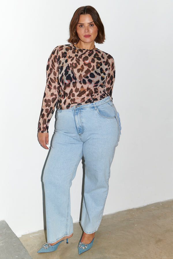 Leopard Mesh Top – Never Fully Dressed