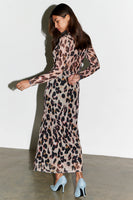 Thumbnail for Model wears Leopard Mesh Skirt in UK 8 / US 4