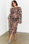 Leopard Mesh Dress