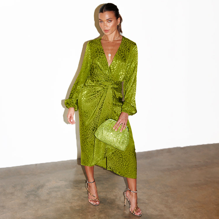 Green Jacquard Maxi Sierra Dress product