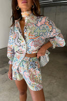 Thumbnail for caption_Model wears White Magnolia Elissa Shorts in UK size 10/ US 6