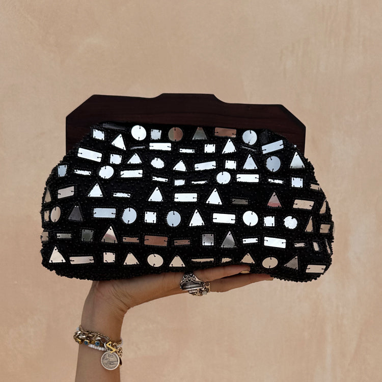 Beaded Mirror Bag