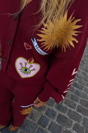 Burgundy Mystical Cardigan