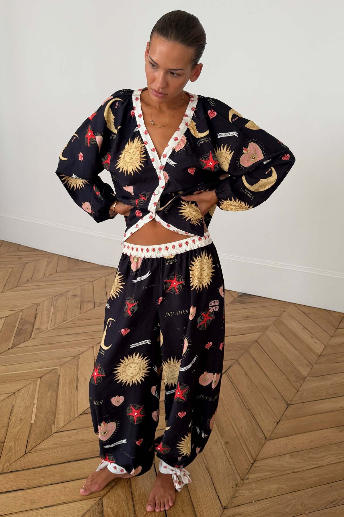 Black Mystical Pyjama Set