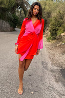 Thumbnail for Pink Ombre Mini Vienna Dress Petite