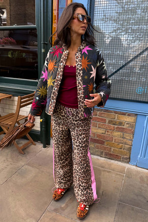 Leopard Padded Reversible Trouser