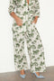 Green Palm Linen Rhea Trousers