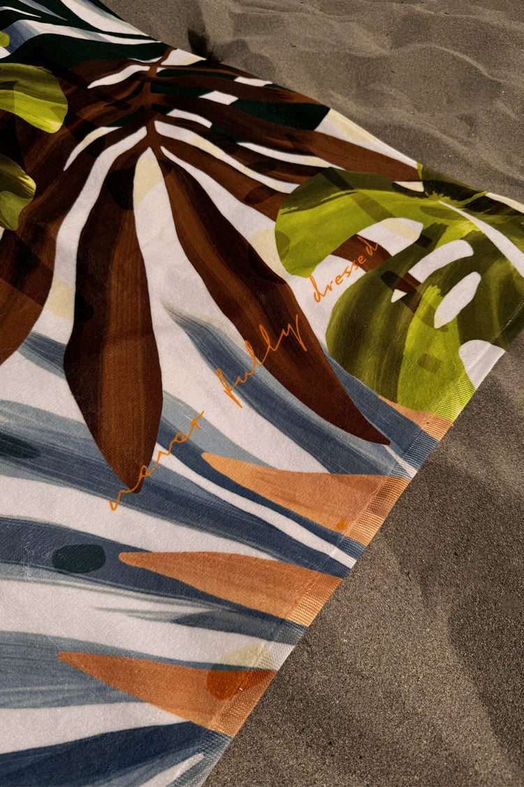 Palm Leaf Printed Towel