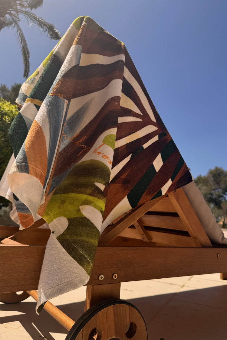 Palm Leaf Printed Towel