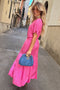 Pink Jacquard Erin Dress