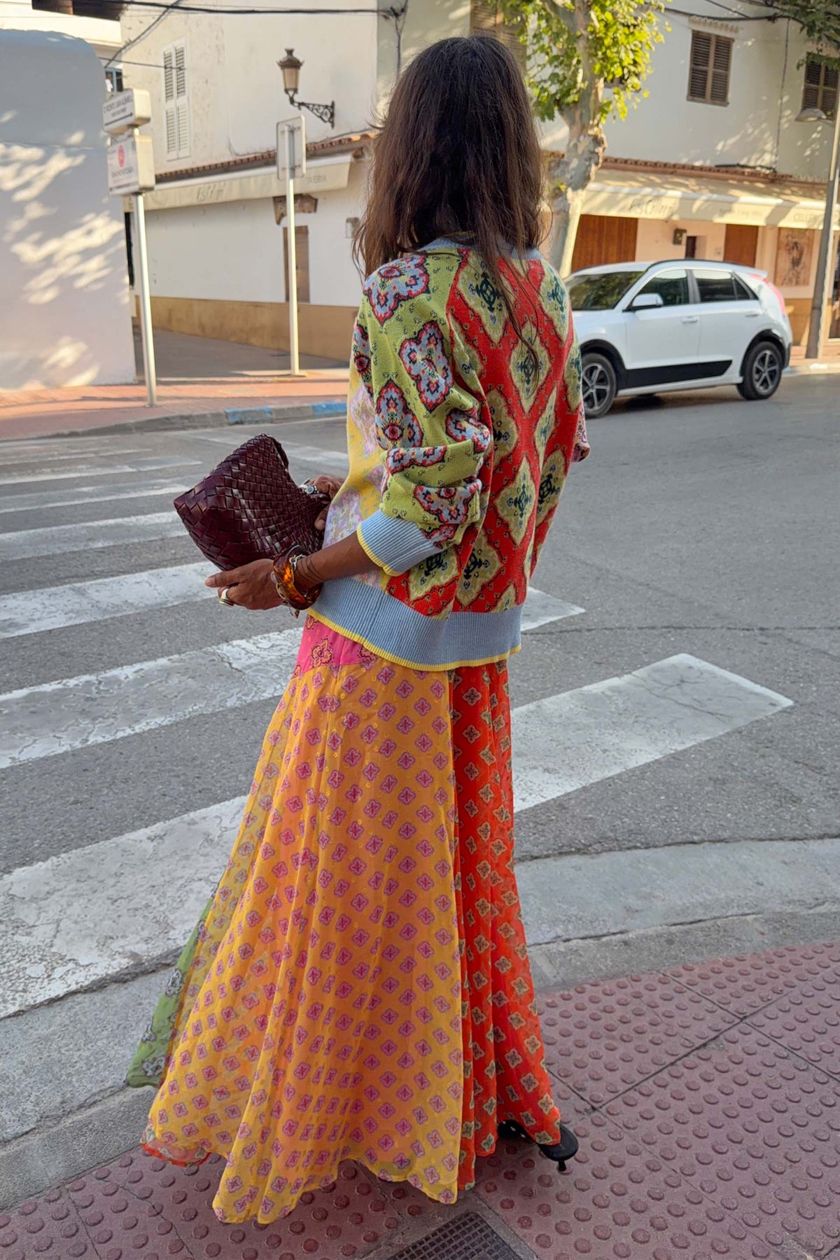 Pink Mix Tile Cheryl Cardigan
