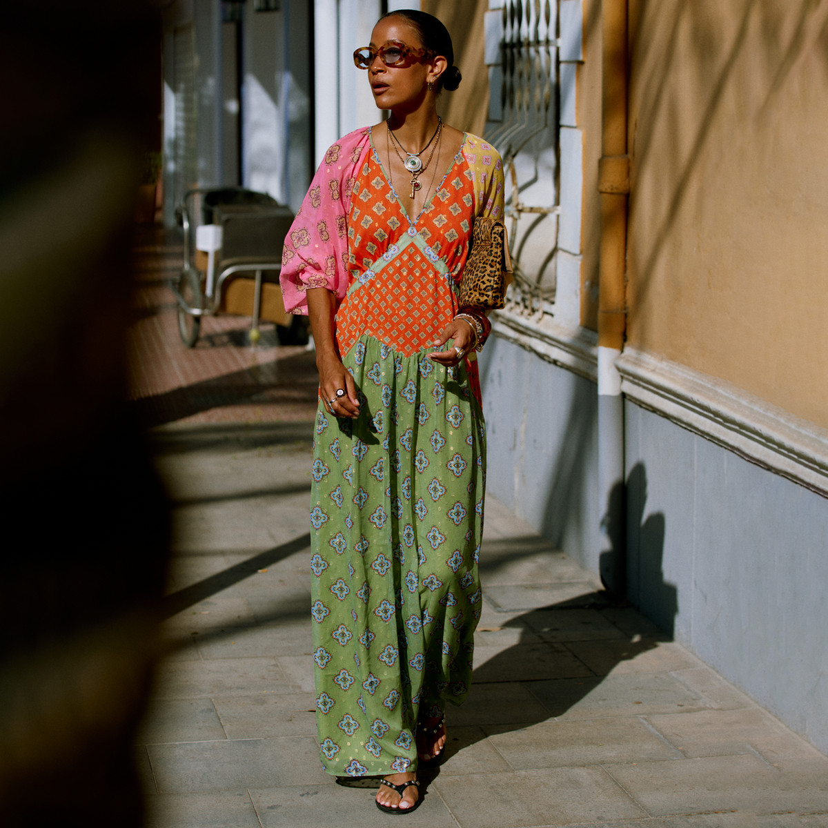 Pink Mix Tile Una Dress | Never Fully Dressed