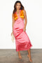 Orange and Pink Sleeveless May Dress