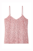 Thumbnail for Pink Sequin Cami Top