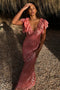 Pink Jacquard Tilda Dress