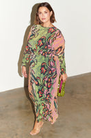 Thumbnail for caption_Model wears Plisse Didi Dress in UK 18 / US 14
