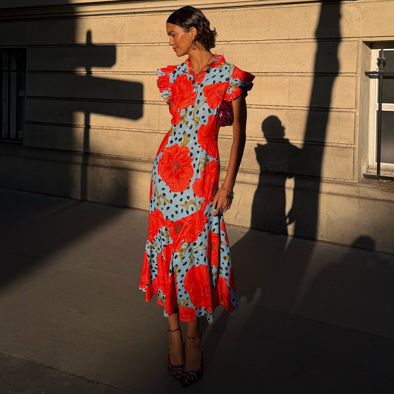 Blue Deer Poppy Remi Dress