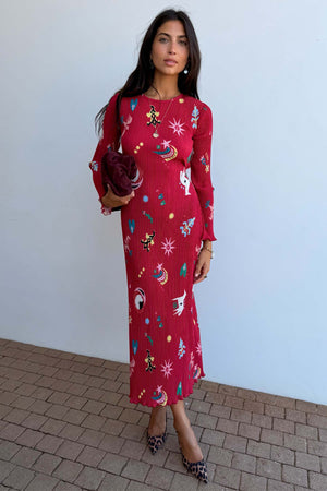 Red Dusk Gaia Dress