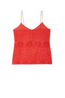 Thumbnail for Red Broderie Cami Top