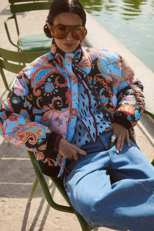 Paisley Reversible Puffer