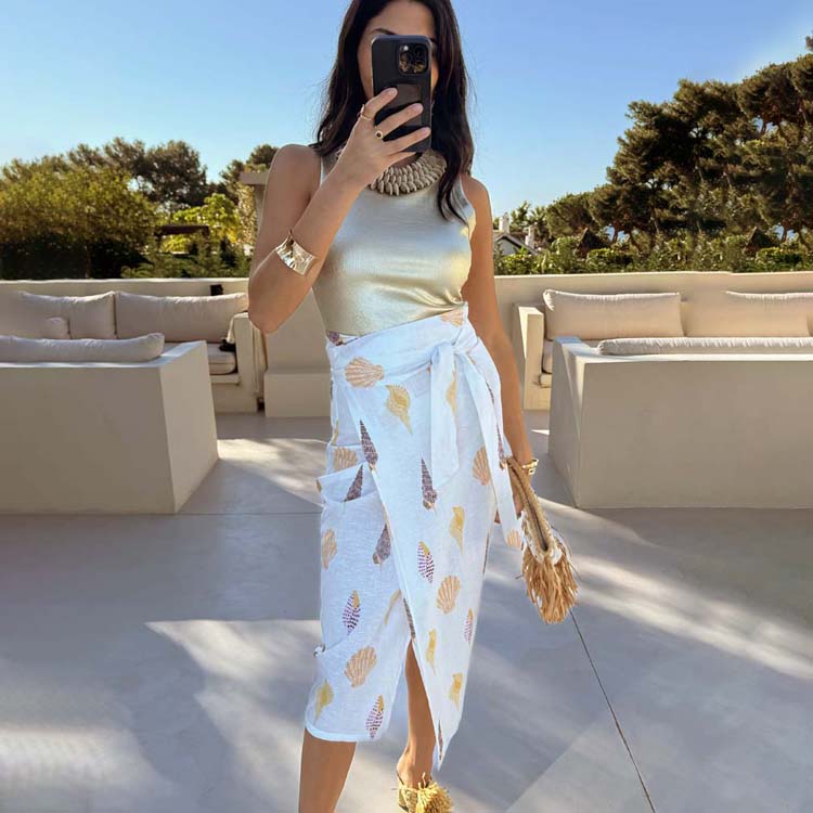 Shells Jaspre Wrap Skirt