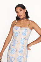 Thumbnail for caption_Model wears Sicilian Bandeau Dress in UK size 10/ US 6