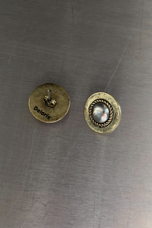 Deloris Silver Circle Earrings