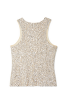 Thumbnail for Silver Sequin Tank Top