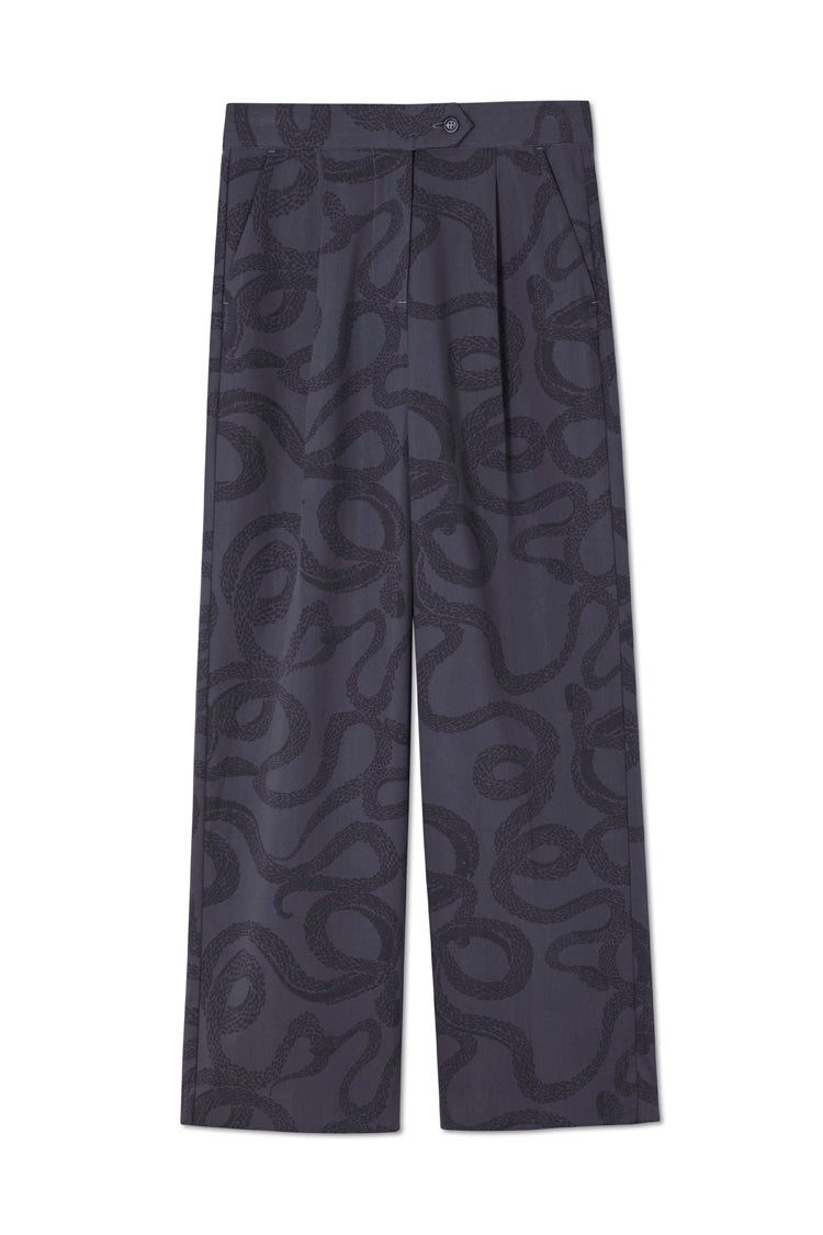 Charcoal Snake Arden Trousers