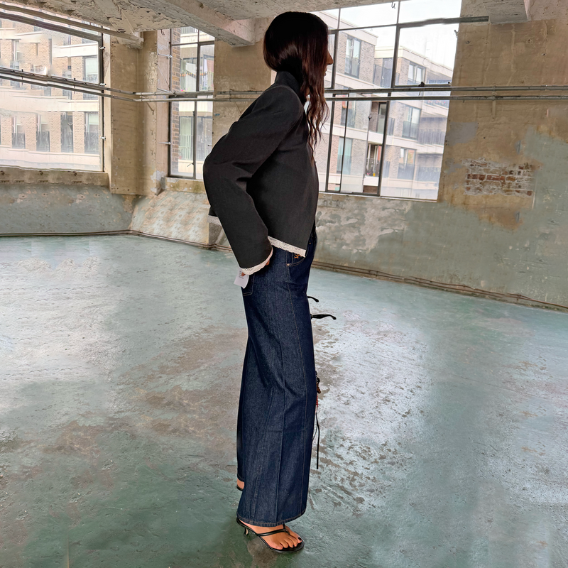 Dark Indigo Soni Wide Jeans