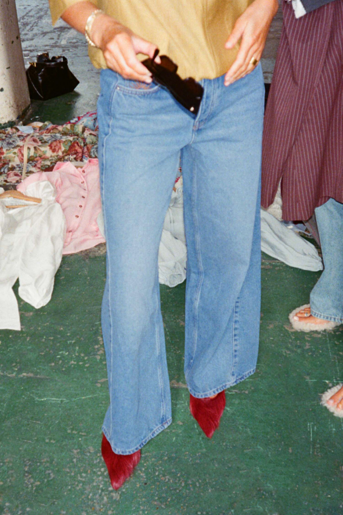 Mid Blue Soni Wide Jeans Petite