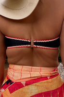 Thumbnail for caption_Model wears Sundial Bandeau Swim Top in UK size 16/ US 12