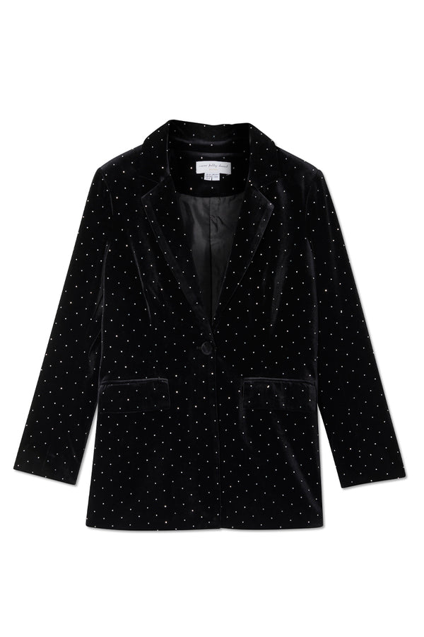 Black Velvet Quinn Blazer Never Fully Dressed