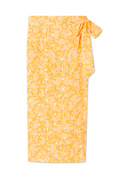 Thumbnail for Yellow Cotton Linen Mosaic Jaspre Skirt