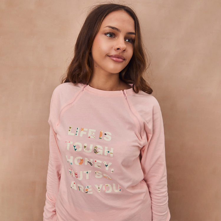 Life is Tough Long Sleeve Accessible T Shirt