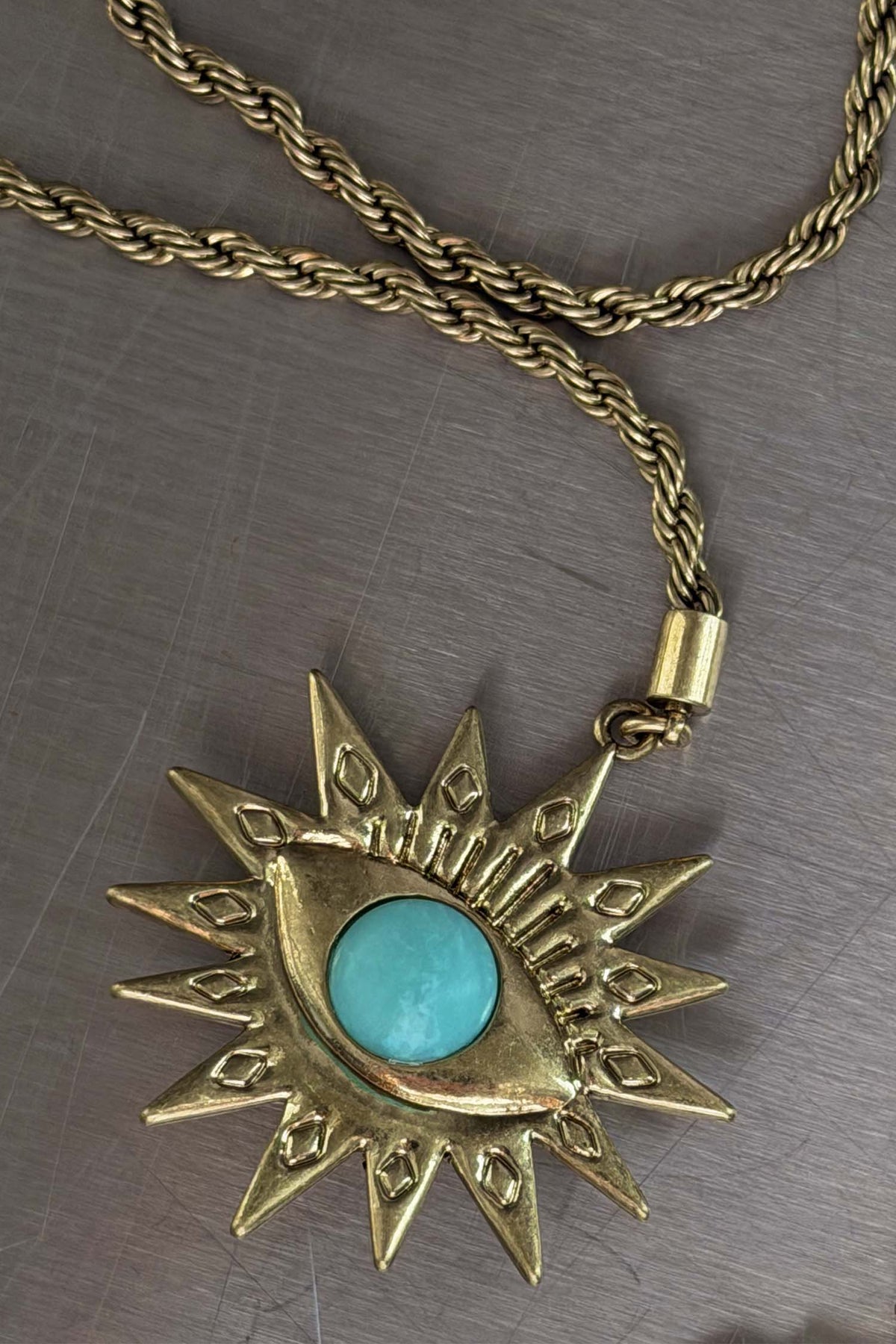 Deloris Horse and Eye Chain Necklace