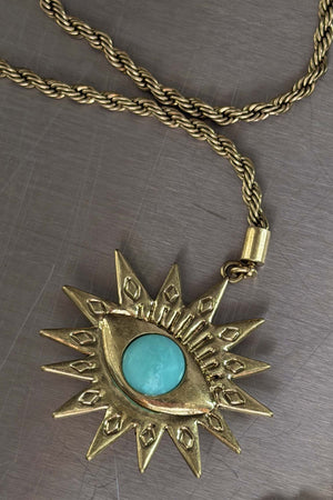 Deloris Horse and Eye Chain Necklace