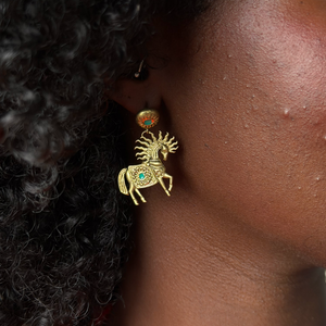 Deloris Horse Earrings