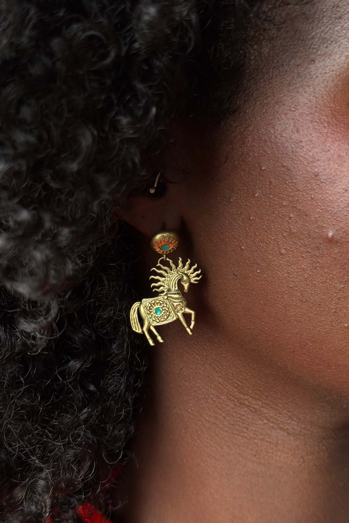 Deloris Horse Earrings