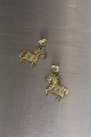 Deloris Horse Earrings