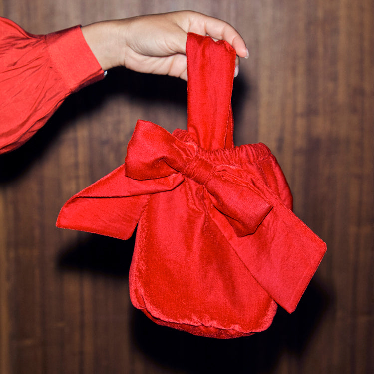 Velvet Bow Bag