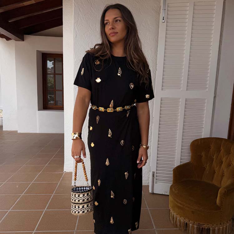 Shell Midi Leia Dress