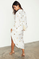 Thumbnail for caption_Model wears  Gold Snake Jaspre Wrap Skirt in UK size 10 / US 6