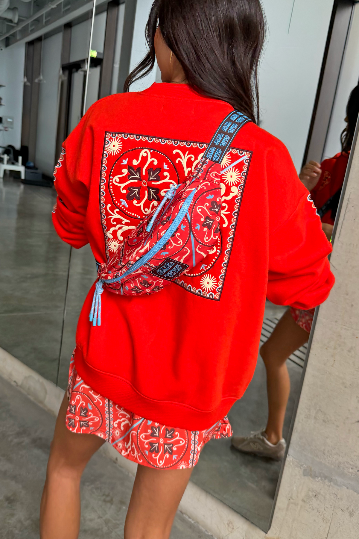 Red Paisley Bum Bag