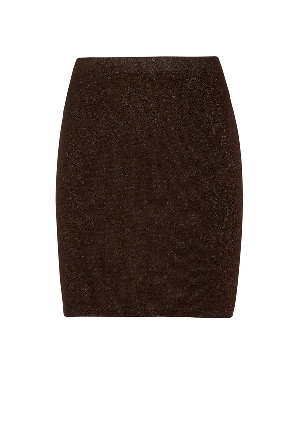 Bronze Sparkle Mini Skirt – Never Fully Dressed