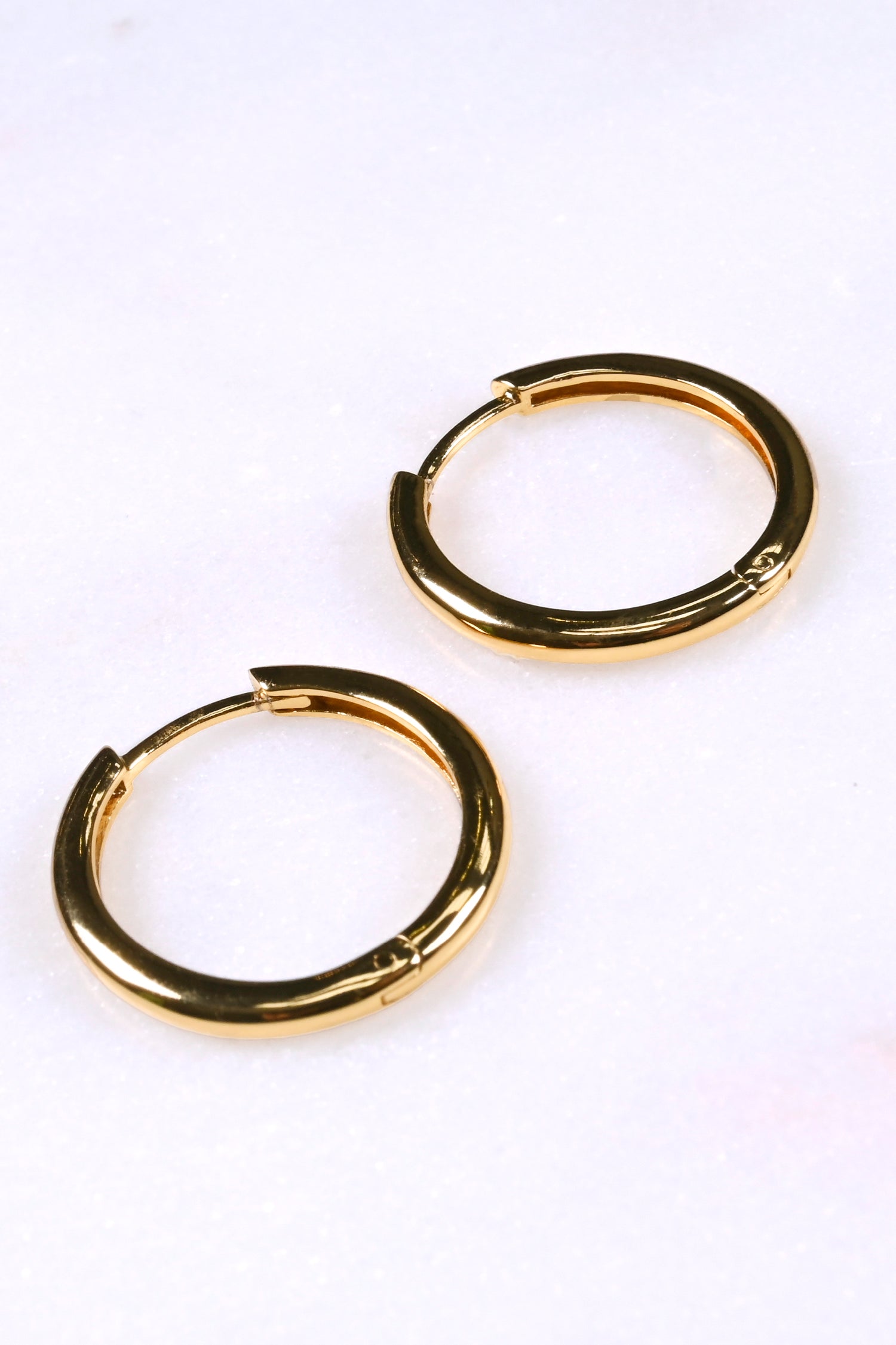 Gold Plated Huggie Hoop Earrings 20mm Never Fully Dressed