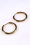 Gold Plated  Huggie Hoop Earrings 20mm