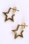 Gold Plated Star Hoop Earring