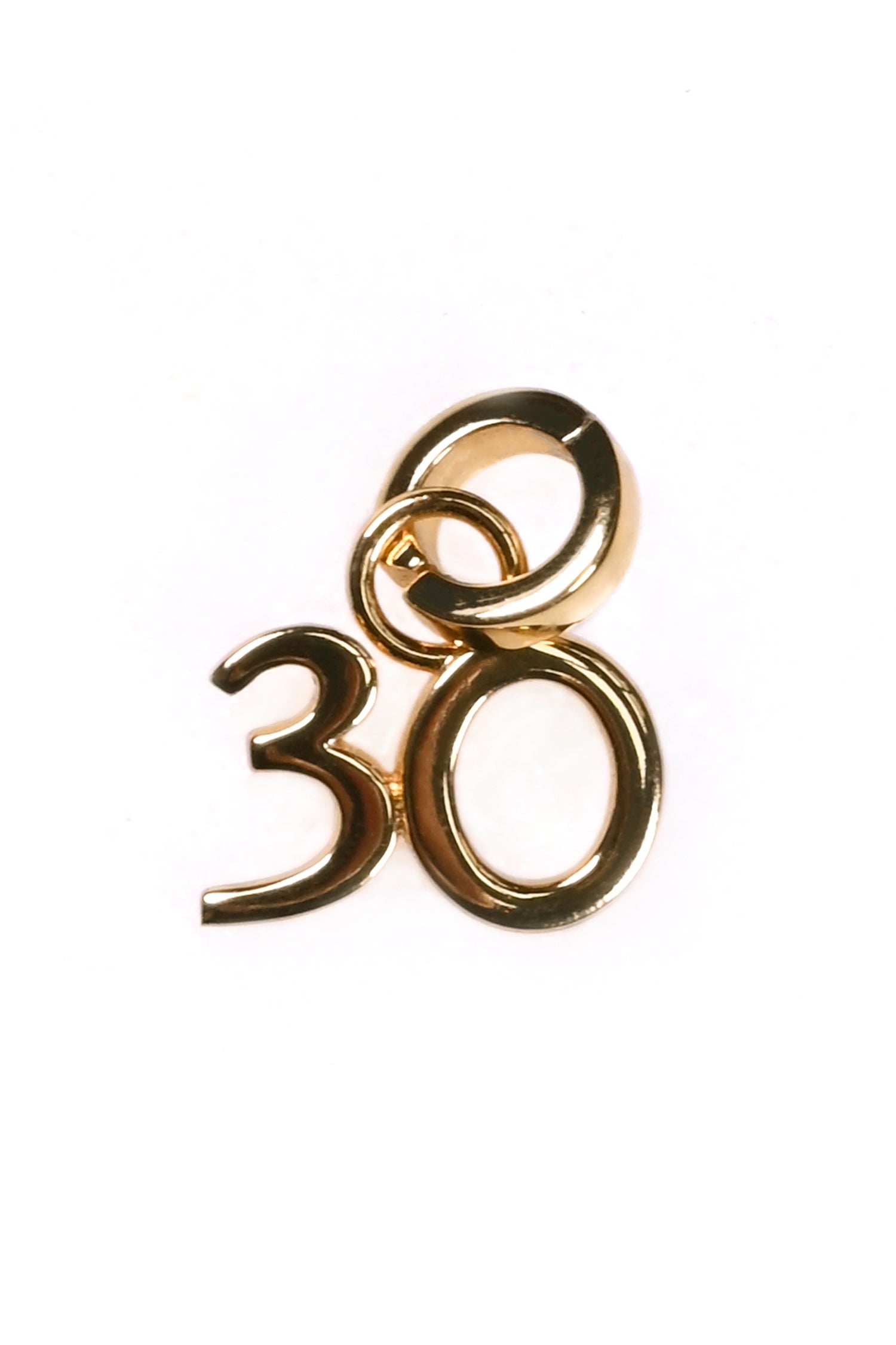 Gold Plated 30 Birthday Charm